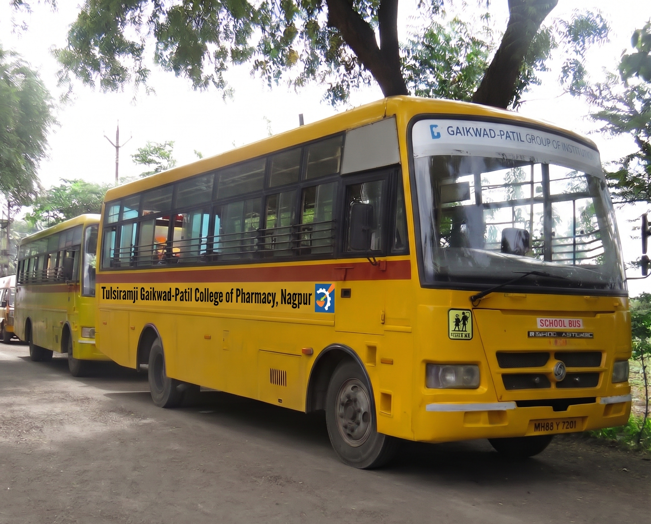College Bus Fleet at Tulsiramji Gaikwad-Patil College of Pharmacy